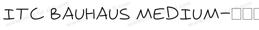 ITC Bauhaus Medium字体转换